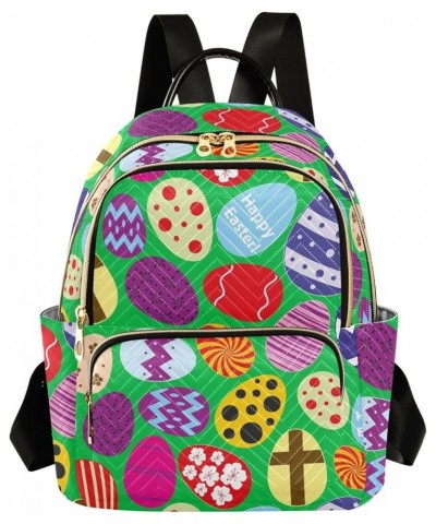 Color Easter Eggs Women Backpack Purse Shoulder Bag Color Small $17.15 Backpacks