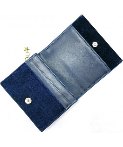 Ladies Small Wallet Women's Star Moon Pack Velvet Starry Short Wallet Metal Galaxy Card Holder Small Purse (E,8.5x10x2.5cm) E...