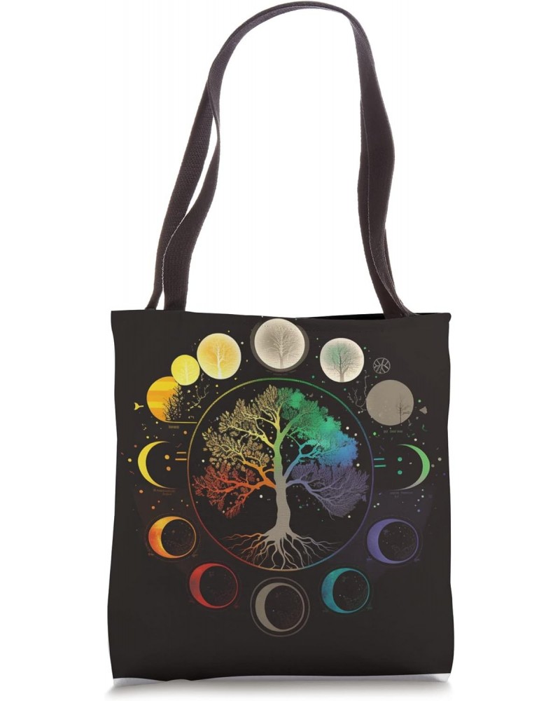 Phases Moon Tree Life Chakra Spiritual Healing Tote Bag $12.28 Totes