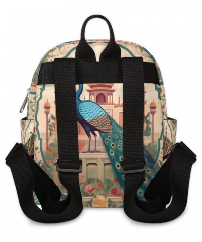 Peacock Boho Print Small Backpack for Women Ladies Mini Backpack Travel Casual Backpack Purse Satchel Daypack $23.64 Backpacks