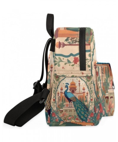 Peacock Boho Print Small Backpack for Women Ladies Mini Backpack Travel Casual Backpack Purse Satchel Daypack $23.64 Backpacks