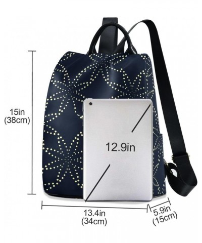 Backpack Purse for Women Fashion Travel Anti-theft Geometric Dot Line Design Daypack Casual Shoulder Bag Medium Size $23.51 B...