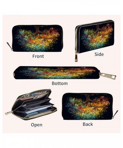 Wristlet Wallets for Women Slim Cute Zipper Wallet for Women Wallets with RFID Blocking,PU Leather Clutch Credit Card Holder ...