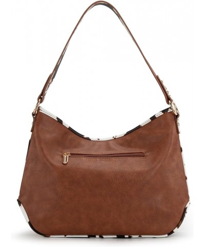 Hobo Bags for Women Purses and Handbags Shoulder Satchel Bag Cow/Brown Multi $15.04 Hobo Bags