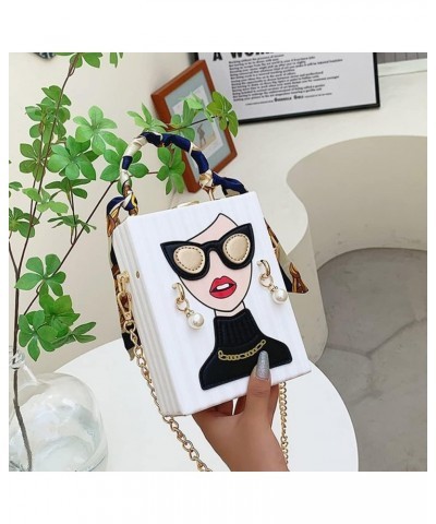 Novelty Unique 3D Lady Face PU Leather Top Handle Satchel Handbags for Women Funky Tote Purse Hobo Crossbody Shoulder bags Ac...