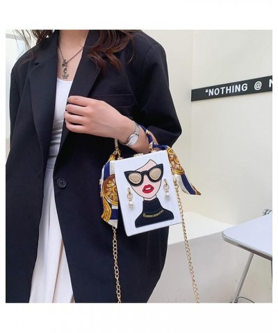 Novelty Unique 3D Lady Face PU Leather Top Handle Satchel Handbags for Women Funky Tote Purse Hobo Crossbody Shoulder bags Ac...