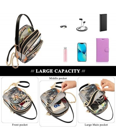 Small Crossbody Bag for Women with Compartments,Long Gold Chain Crossbody Purse Polyester Phone Purse Wallet 4 $11.52 Crossbo...