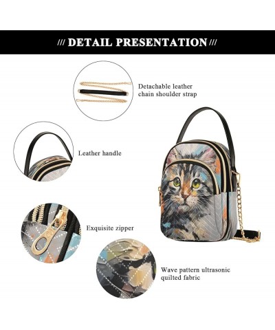 Small Crossbody Bag for Women with Compartments,Long Gold Chain Crossbody Purse Polyester Phone Purse Wallet 4 $11.52 Crossbo...