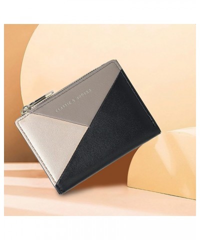 Wallets for Women Slim Bifold Zipper Wallet Small PU Leather Credit Card Holder Coin Purse Mini Wallet With ID Window(Grey) a...