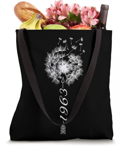 Just Year Birthday 1963 Gift Cute Dandelion Flower Breathe Tote Bag $15.07 Totes