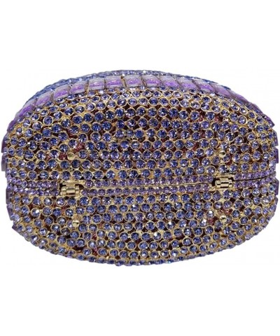 Women Champagne Bottle Rhinestone Clutch Unique Evening Bag Crystal Dinner Handbag Bride Purse for Party Cocktail Purple $53....