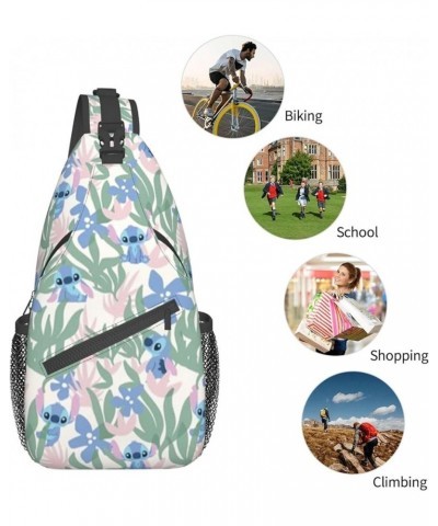 Cartoon Sling Bag Chest Crossbody Bag Men Women Casual Sling Backpacks For Travel Hiking Sport Ae12 $17.03 Backpacks