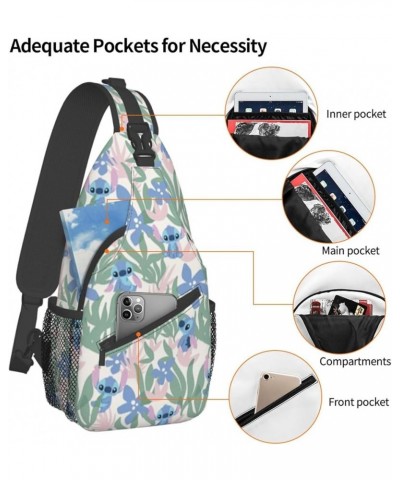 Cartoon Sling Bag Chest Crossbody Bag Men Women Casual Sling Backpacks For Travel Hiking Sport Ae12 $17.03 Backpacks