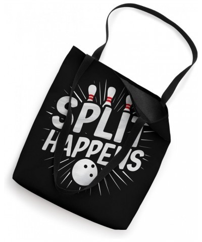 Funny saying Split Happens Fun Bowling Bowler Tote Bag $9.20 Totes