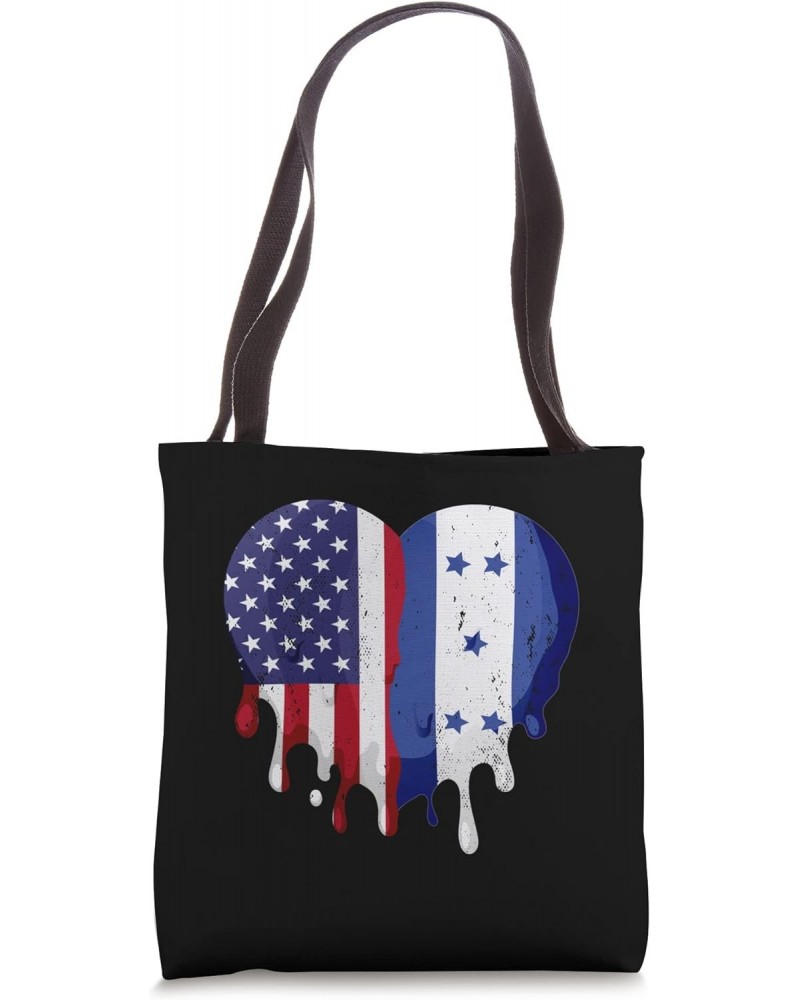 American Honduran Hispanic Heritage Month Flag Heart Tote Bag $17.40 Totes