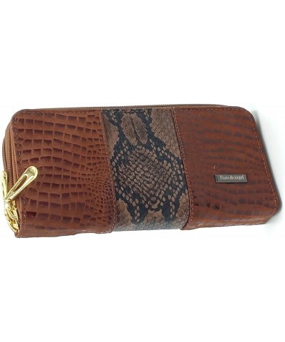 ANTI RFID BROWN NAPPA LEATHER WALLET WITH FOLIA FOR WOMEN $25.96 Wallets