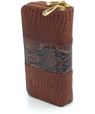 ANTI RFID BROWN NAPPA LEATHER WALLET WITH FOLIA FOR WOMEN $25.96 Wallets