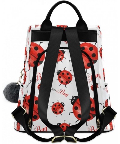 Backpack Purse for Women Fashion Travel Anti-theft Ladybird Cute Daypack Casual Shoulder Bag Medium Size $19.66 Backpacks