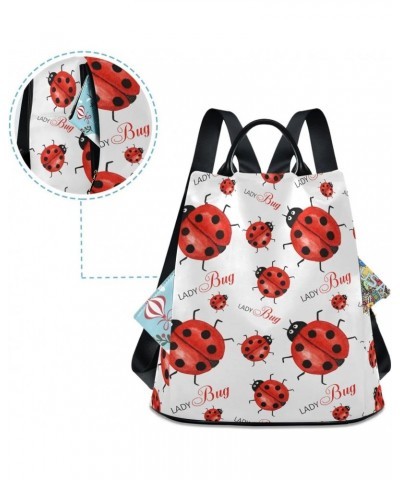 Backpack Purse for Women Fashion Travel Anti-theft Ladybird Cute Daypack Casual Shoulder Bag Medium Size $19.66 Backpacks