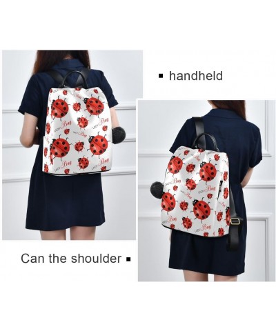 Backpack Purse for Women Fashion Travel Anti-theft Ladybird Cute Daypack Casual Shoulder Bag Medium Size $19.66 Backpacks