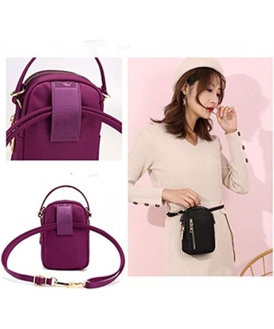 Crossbody Shoulder Bag Travel Small Tote Wristlet Handbag with Phone Holder Wallet Card Slots Zipper Pocket for Women Girls B...