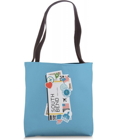 Indiana South BendBoarding Pass Travel Trip Adventures Tote Bag $12.72 Totes