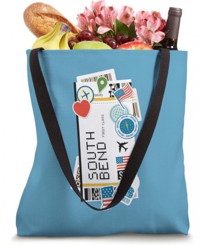 Indiana South BendBoarding Pass Travel Trip Adventures Tote Bag $12.72 Totes