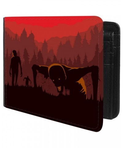 Unique Desige Pattern - Sprooky Zombie Outbreak, Slim Front Pocket Wallet Billfold RFID Blocking $10.84 Wallets