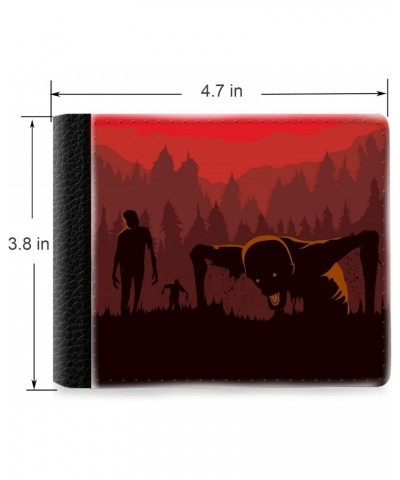 Unique Desige Pattern - Sprooky Zombie Outbreak, Slim Front Pocket Wallet Billfold RFID Blocking $10.84 Wallets