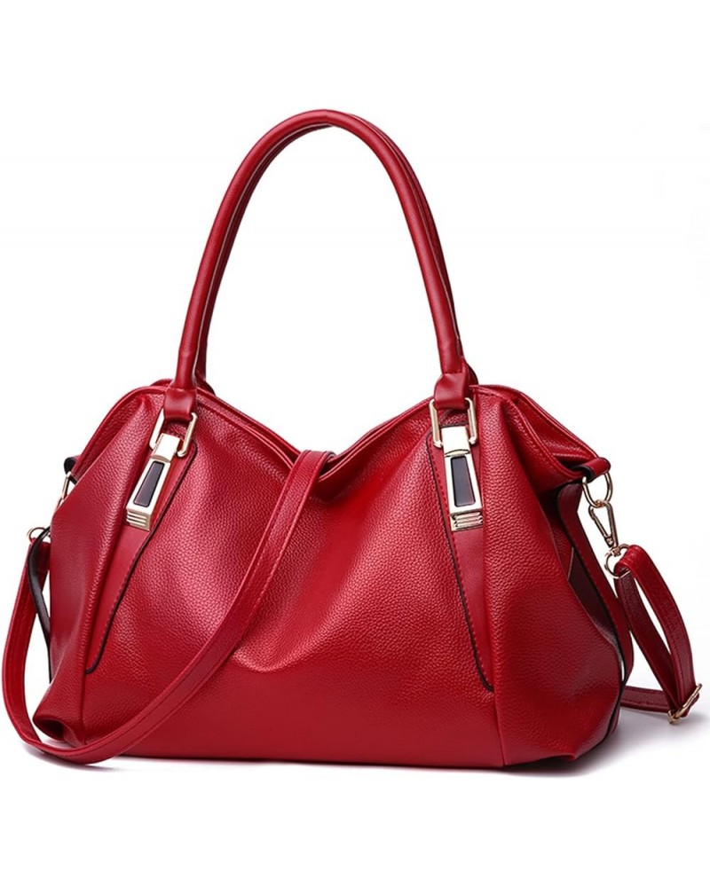 Womens Handbag Ladies Casual Shoulder Bags Crossbody Bag Waterproof Red $29.38 Shoulder Bags