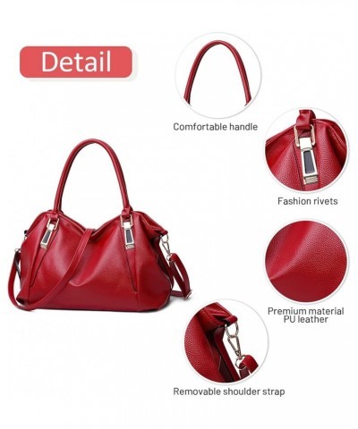 Womens Handbag Ladies Casual Shoulder Bags Crossbody Bag Waterproof Red $29.38 Shoulder Bags