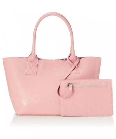 Calf Leather Tote Bag with Pouch (Suede Bottom Plate, Small) Outer Material: Pastel Pink X (Lining) Pastel Pink Polka Dots $2...