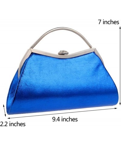 Shoulder Womens Evening Bags Clutches Purse Chain Key Dress Handbags Lipstick Bridal Blue $32.61 Evening Bags