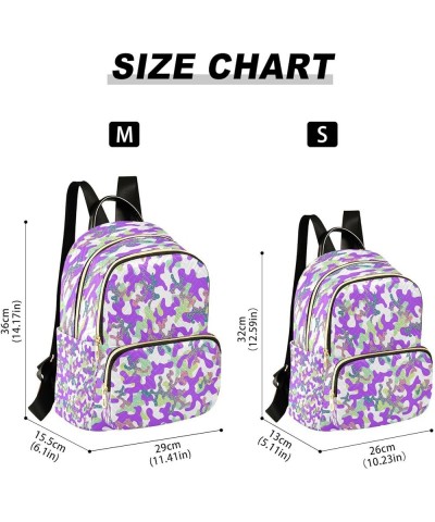 Backpack Purse for Women Camouflage Fashion Pattern Casual Shoulder Bag Small Backpack M Small $11.18 Backpacks