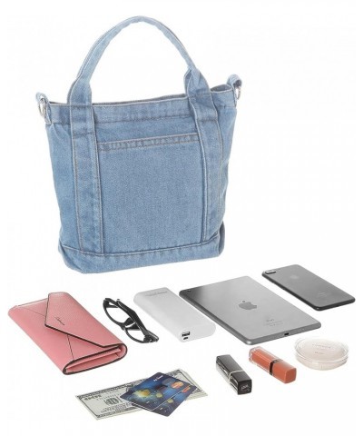 Denim Purse Jean Tote Bag for Women Crossbody Shoulder Denim Purses and Handbags for Women C-light Blue $13.62 Totes