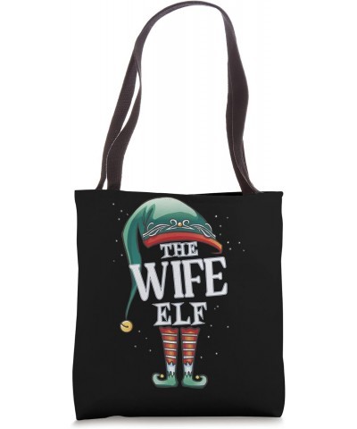 Wife Elf Christmas Group Xmas Pajama Party Tote Bag $10.73 Totes