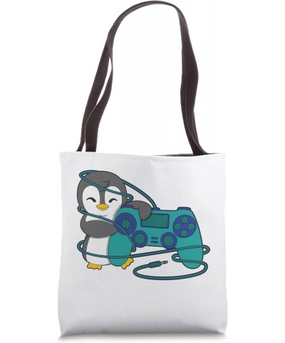 Penguin Video Games Gaming Gamer Tote Bag $12.74 Totes