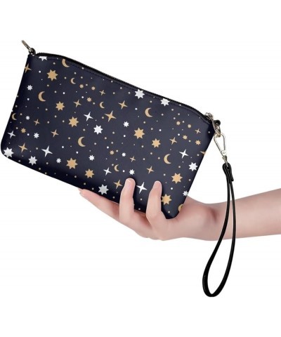 Trendy Purses for Women Crossbody Bag Sling Pack Multi-Purpose Shoulder Bag Leather Fanny Pack with Adjustable Strap Star Moo...