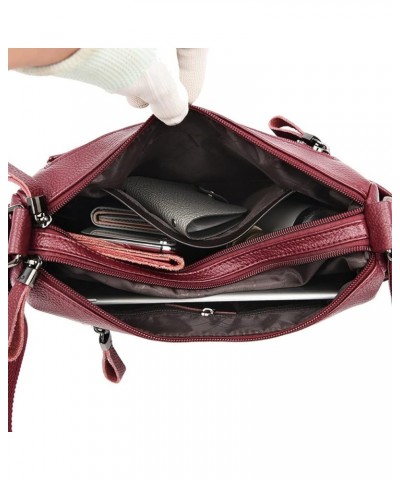 Leather Luxury Handbag Wallet Women Bag Designer One Shoulder Messenger Messenger Bag Women Waterproof Bag 2021 Black $28.65 ...