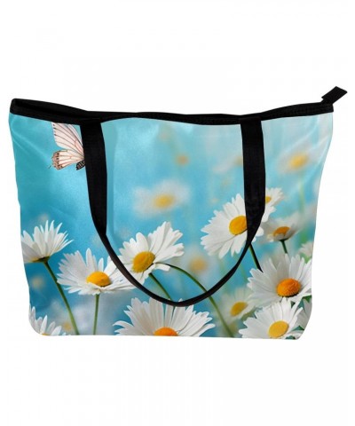 The Tote Bag For Women,Purses For Women,Handbags For Women,Butterfly Flowers Daisy Handbags $13.34 Totes