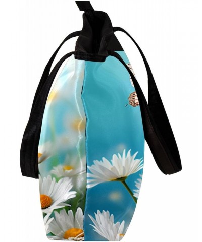 The Tote Bag For Women,Purses For Women,Handbags For Women,Butterfly Flowers Daisy Handbags $13.34 Totes