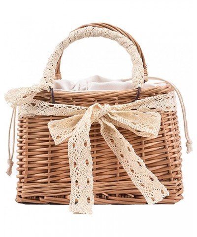 Fashion Straw Bags for Women Beach Rattan Woven Tote Handbags Ladies Summer Top-handle Bags Hobo Purse with Pearl Ornaments A...