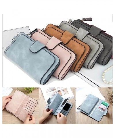 Retro Glamorous Multiple Slots Women Wallets, PU Leather Trifold Large Capacity Credit Card Holder Organizer Wallet for Women...