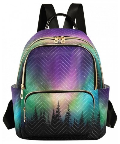 Mini Backpack for Women, Colorful Aurora Travel Backpack Purse for Ladies, Small Bookbag Daypack Shoulder Bag S A88 Small $14...