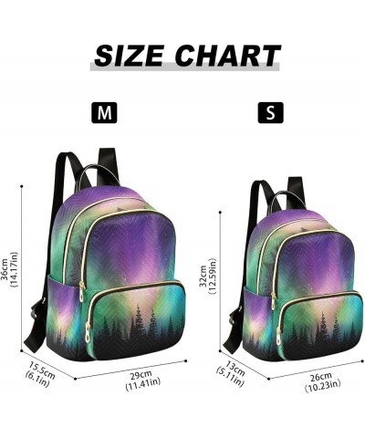 Mini Backpack for Women, Colorful Aurora Travel Backpack Purse for Ladies, Small Bookbag Daypack Shoulder Bag S A88 Small $14...