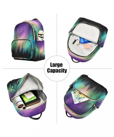 Mini Backpack for Women, Colorful Aurora Travel Backpack Purse for Ladies, Small Bookbag Daypack Shoulder Bag S A88 Small $14...