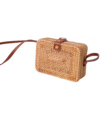 Straw Shoulder Bag Handwoven Straw Clutch Crossbody Bag Casual Beach Straw Handmade Bag for Women Envelope Purse A $13.26 Sho...