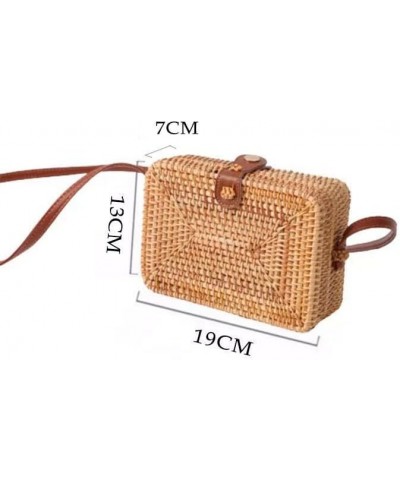 Straw Shoulder Bag Handwoven Straw Clutch Crossbody Bag Casual Beach Straw Handmade Bag for Women Envelope Purse A $13.26 Sho...