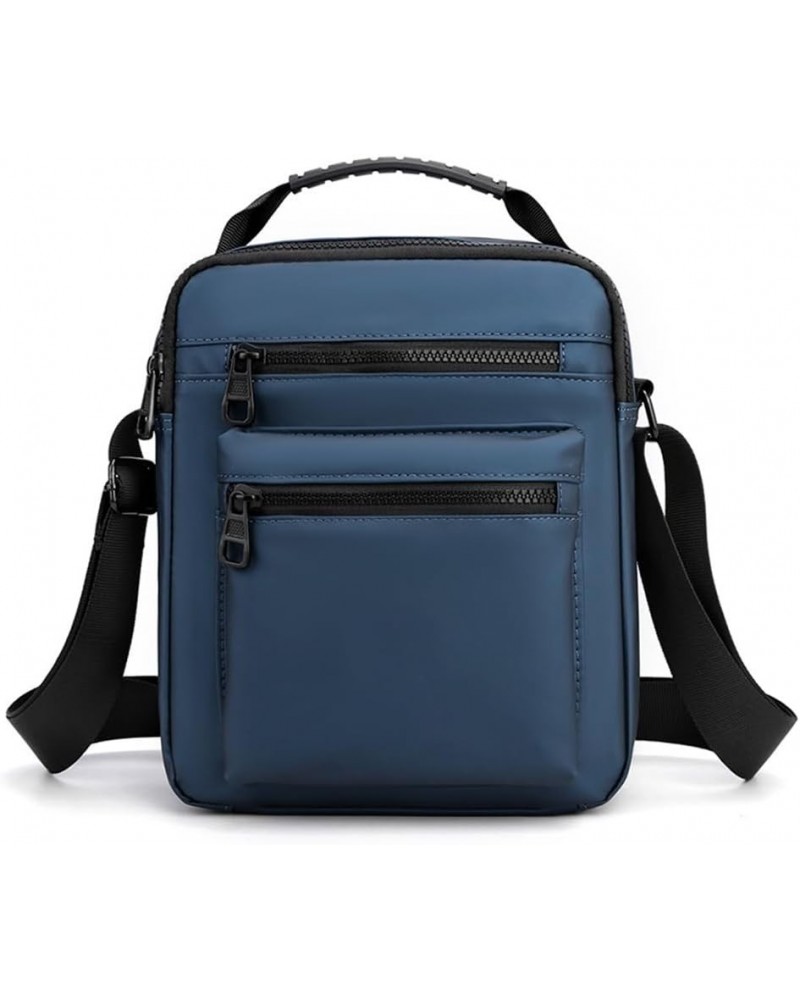 Men's Casual Messenger Bags Men's Crossbody Multi-compartment Casual Shoulder Bag Blue $23.52 Shoulder Bags