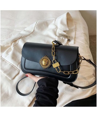 Contrast color small square bag for women with one shoulder crossbody underarm handbag for women Black $37.31 Totes